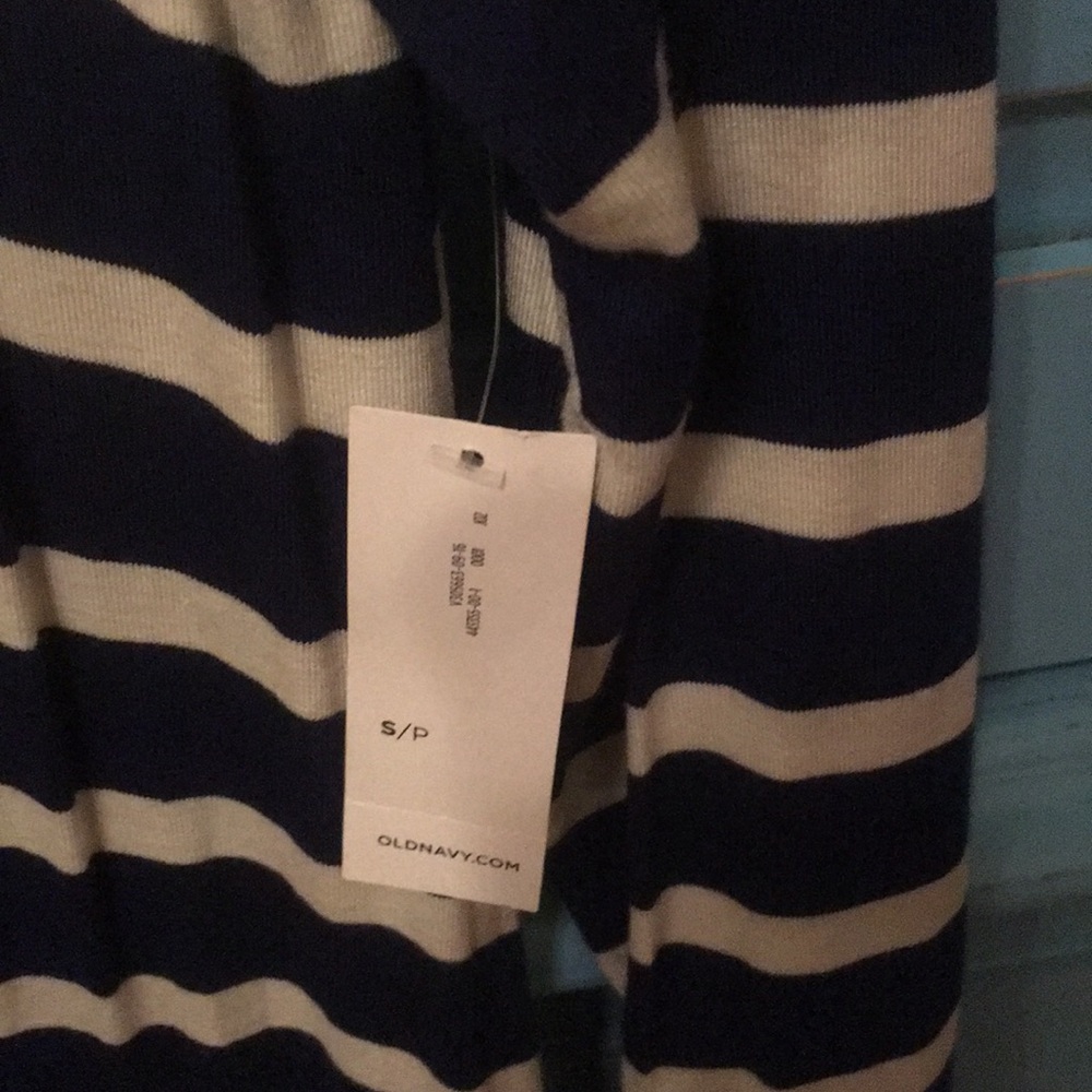 Old Navy Striped Lace Front Swing Dress Sz-S - Picture 5 of 7
